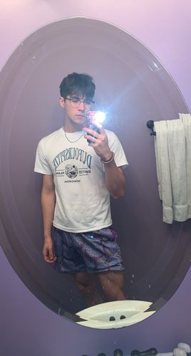 Customer photo review of Anime Mesh Shorts - Luffy