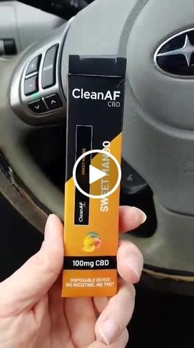 Customer video review of 100mg CBD Disposable Vape Pen | CleanAF PUFF