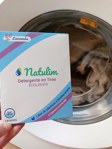 Customer photo review of Eco-Tiras de Detergente 40 lavados Natulim