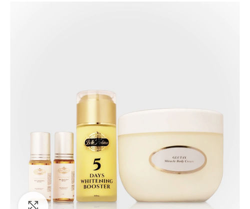 Customer photo review of Glutax Miracle Body Cream With 2 Belle Nubian Serum +1 5 Days Lightening Booster