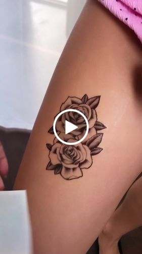 Customer video review of Elegant Roses Tattoo