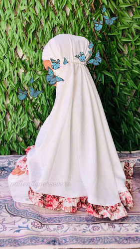 Customer photo review of Girls 2pc Elegant Prayer Clothes - Broken White