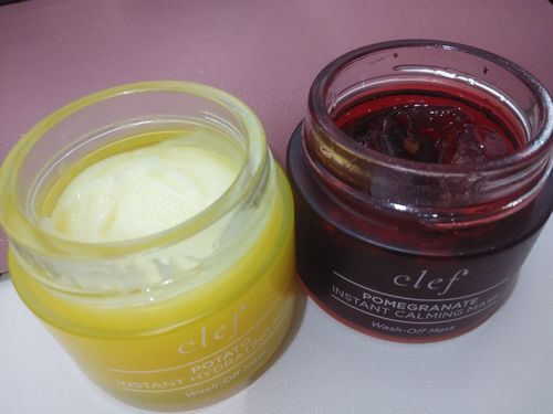 Customer photo review of POMEGRANATE INSTANT CALMING MASK (100g)