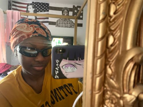 Customer photo review of Harajuku Style Moon Rectangular Sunglasses