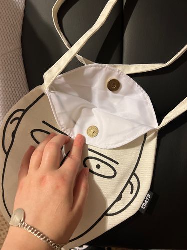 Customer photo review of Harajuku Style One Punch Man Saitama Crossbody Bag