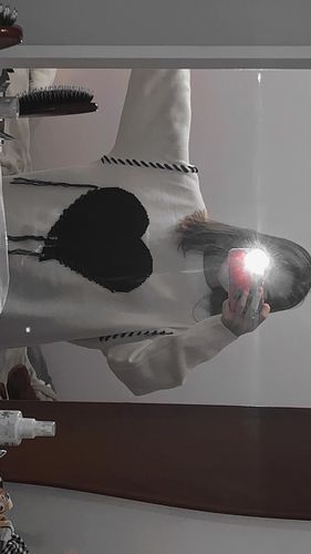 Customer photo review of Harajuku Style Dripping Heart Knit Sweater