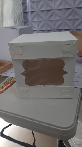 Customer photo review of Caja Pastelera Cartulina Blanca 20