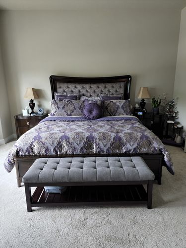 Customer photo review of Dominique Lavender 4-Piece Comforter Set