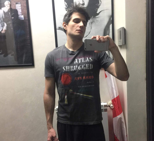 Customer photo review of Atlas Shrugged Graphic Short Sleeve T-Shirt