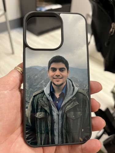 Customer photo review of Luxury Custom iPhone Case