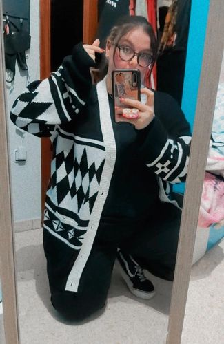 Customer photo review of Dragon Cardigan