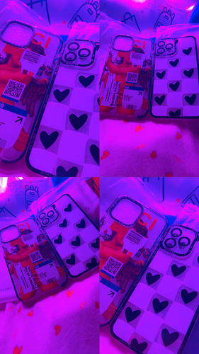 Customer photo review of Abstract Portraits iPhone Case