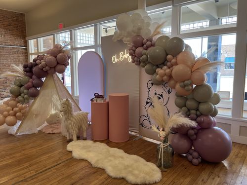 Customer photo review of Chiara Backdrop Wall Set 4PCS Arched Frames with Covers Set
