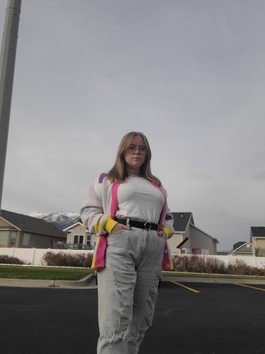 Customer photo review of Bungee Gum Cardigan