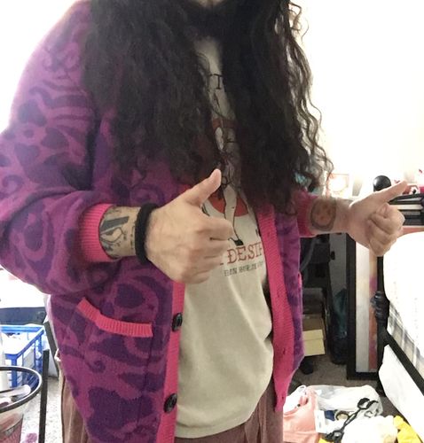 Customer photo review of Chowder Cardigan