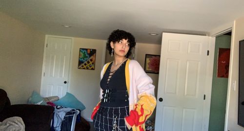 Customer photo review of Flame Pillar Cardigan