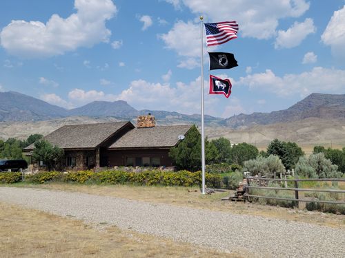 Customer photo review of 35 ft. Commercial Flagpole with External Rope Halyard Rated At 114 mph