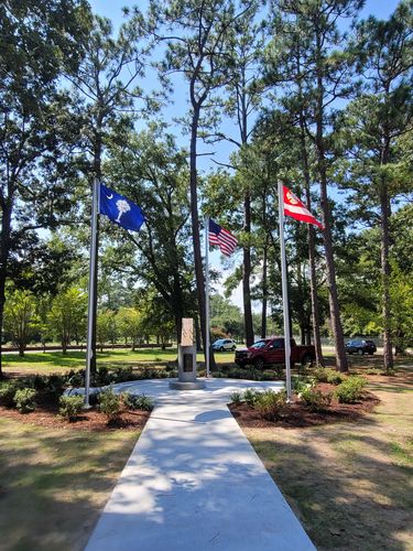 Customer photo review of 20 ft. Commercial Flagpole with External Rope Halyard Rated At 96 mph