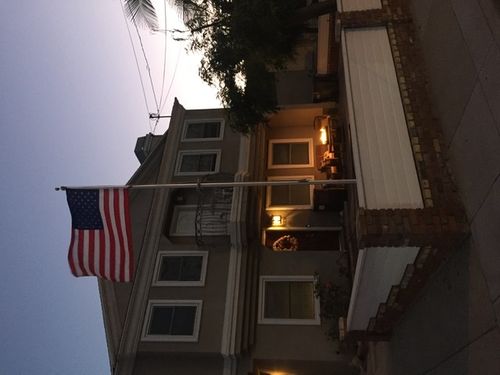 Customer photo review of 20 ft. Commercial Aluminum Flagpole with External Rope Halyard rated at 85mph