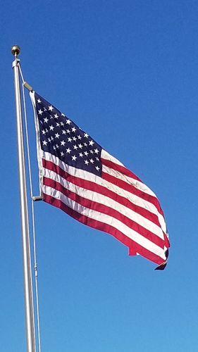 Customer photo review of 3x5ft 2-ply polyester American Flag (Most Popular Size)