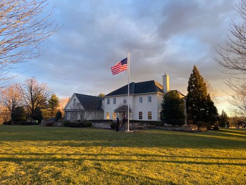 Customer photo review of 30 ft. Commercial Flagpole with External Rope Halyard Rated At 88 mph