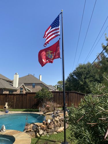 Customer photo review of 20ft. Sectional Flagpole For Residential or Commercial Purposes
