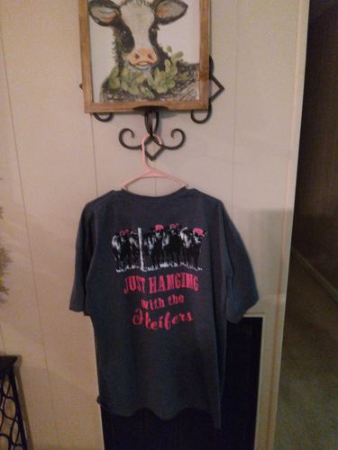 Customer photo review of Hangin with Heifer - Heather Gray