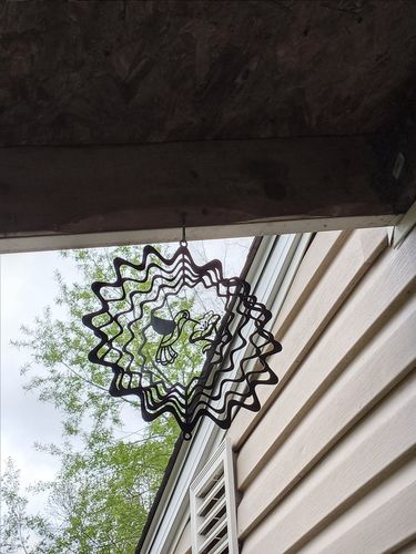 Customer photo review of Hummingbird Wind Spinner - Special Offer