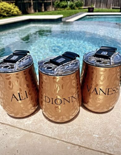 Customer photo review of UnCork'd | 14 oz Wine Tumbler