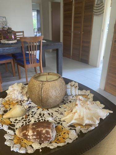 Customer photo review of Candle Making Kit Coconut - Starter DIY Kit With Coco Soy Wax Blend & 60ml Fragrance