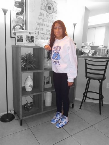 Customer photo review of S.H Unisex Shirt Match Jordan 4 White Oreo "Tech White"