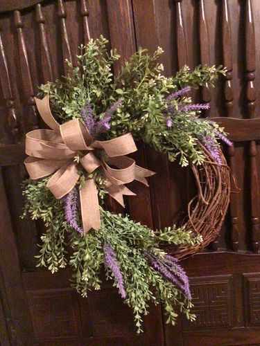 Customer photo review of Evergreen Grapevine Wreath Kit - No Sign - WK-070