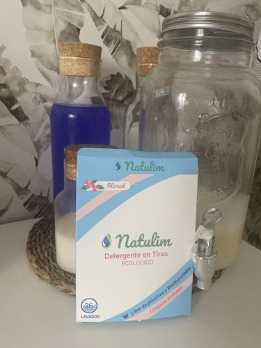 Customer photo review of Eco-Tiras de Detergente 40 lavados Natulim