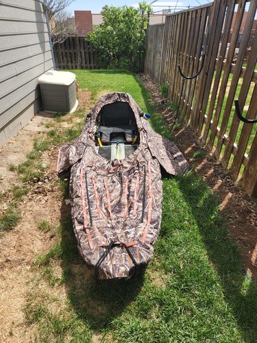 Customer photo review of Hunting Blind Raffia Grass (Pack)