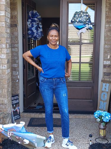 Customer photo review of HBCU Made Embossed (Short Sleeve)