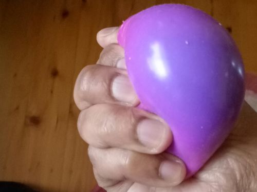 Customer photo review of Colour Changing Squish Ball