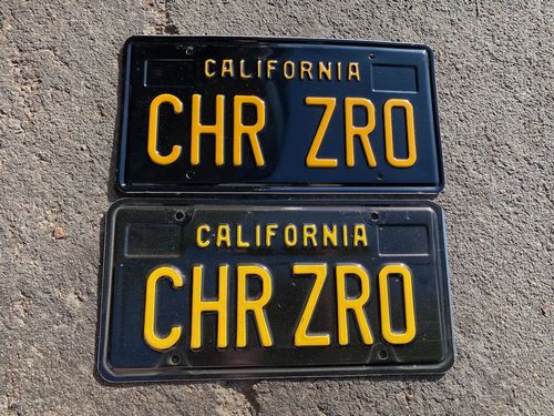 Customer photo review of 1963 CALIFORNIA LICENSE PLATE 6"x12" (156.5mm x 305mm)