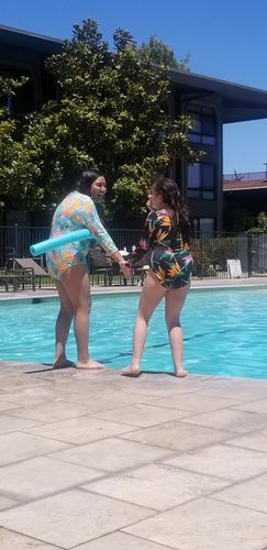 Customer photo review of Pineapple Rashguard One Piece - Final Sale