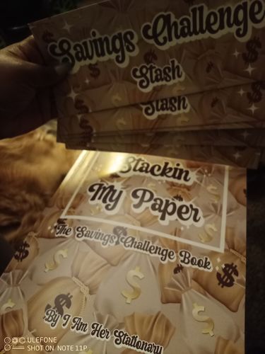 Customer photo review of Savings Challenge Envelopes - Tan