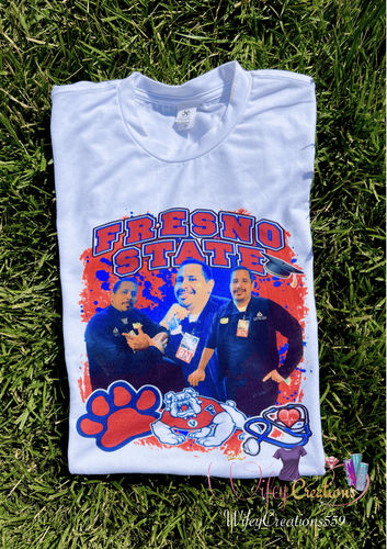 Customer photo review of Blank White T-Shirt