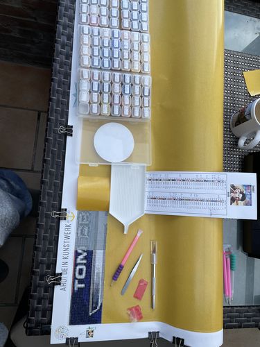 Customer photo review of Dein Wunschmotiv - als Diamond Painting (eckige Steine)