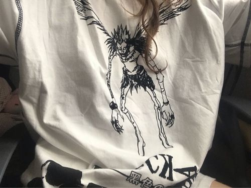 Customer photo review of Harajuku Style Death Note "Ryuk" Oversized Tee