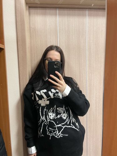 Customer photo review of Kawaii Style Anime Girl Knit Sweater