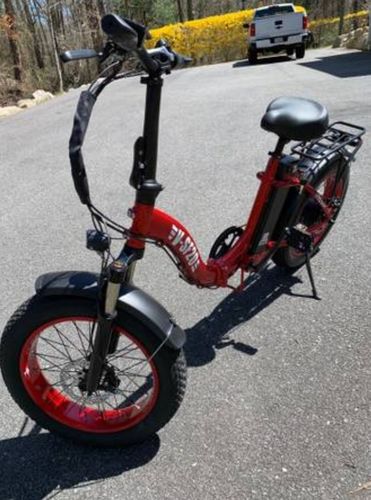 Customer photo review of VTUVIA SF20 Step-Thru Folding Fat Tire E-Bike
