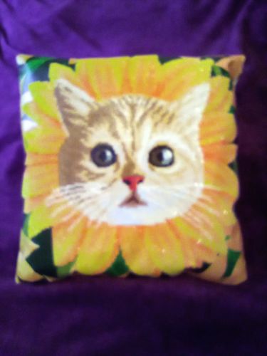 Customer photo review of 5D Diamond Painting Kissenbezug 45x45cm Katze und Blume