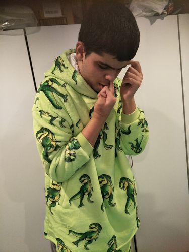 Customer photo review of Dinosaur Designer Hoodie