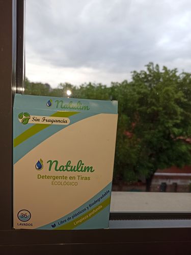 Customer photo review of Eco-Tiras de Detergente 40 lavados Natulim