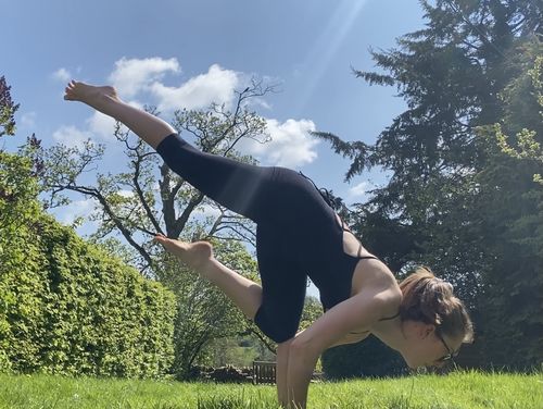 Customer photo review of Naked Glove Unitard - Raven Sky