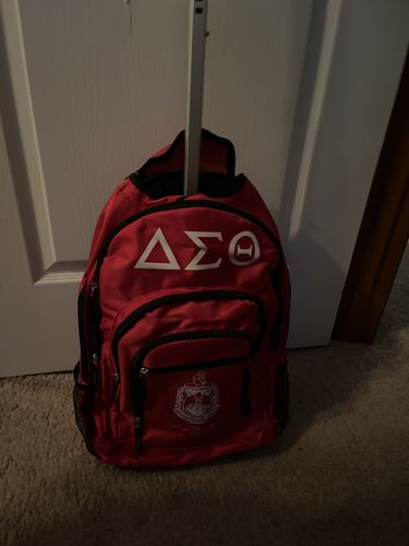 Customer photo review of Delta Sigma Theta Backpack/Trolley Bag