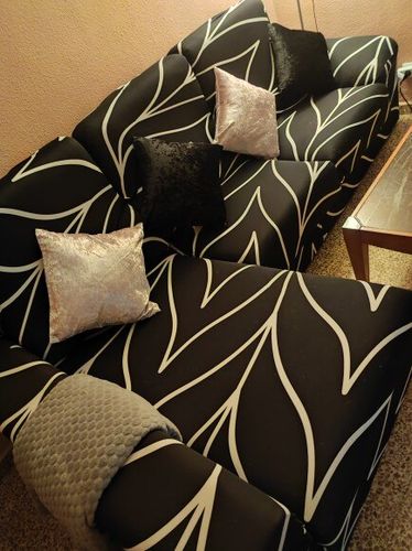 Customer photo review of L-Shaped Sofa Covers (Left Chase)